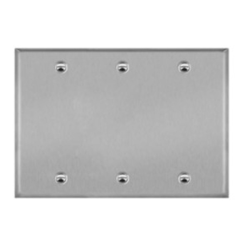 Enerlites Blank Cover Gang Metal Wall Plate