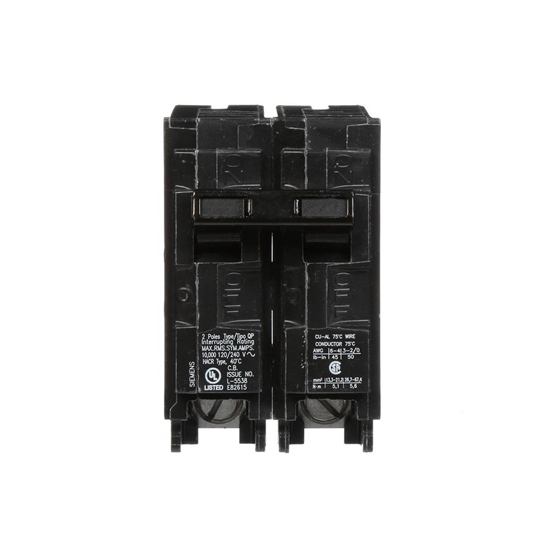 Siemens Q250 50-Amp 2-Pole 120/240 Volt Circuit Breaker 