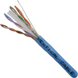Vertical Cable 060-488/BL Cat 6, 23 AWG, 8C Solid Copper Cable 1000ft