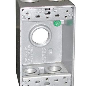 One Gang Metal Box with 5 3/4" Outlets