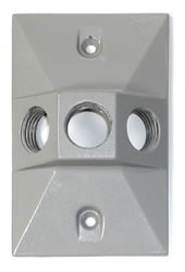 Rectangular Back Plate with 3 1/2″ Holes