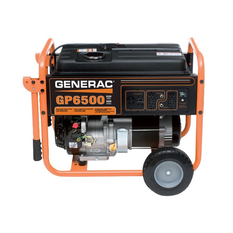 Generac Gp6500 Portable Generator 8125 Surge Watts 6500 Rated Watts Tpi10off 0365