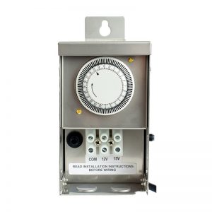 Westgate TR-40W-DT-TPC-SS 40W Dual-Tap Landscape Transformer with Timer and Photocell Slide Door