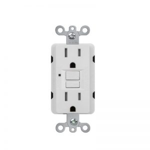 AIDA Tamper & Weather Resistant Self-Test 15A Duplex GFCI Receptacle with LED Light
