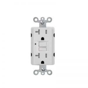 AIDA Self-Test 20A Tamper Resistant Duplex GFCI Receptacle with LED Light