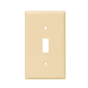 AIDA 053112 1 Gang Standard Wrinkle Metal Toggle Switch Wall Plate