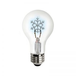 TCP FA19SNOWBD 1.5W Snowflake Shape Filament Lamp