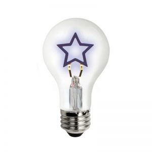 TCP FA19STARBBD 4.5W Blue Star Shape Filament Lamp