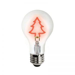 TCP FA19XMTREERBD 1.5W Red Christmas Tree Shape Filament Lamp