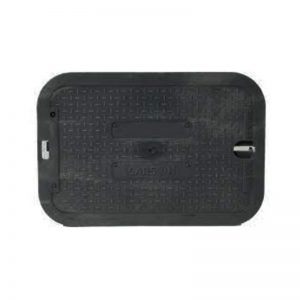 A171115 12" Black Standard Snap Lock Lid Box Cover