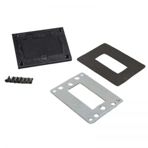 Legrand 828PRGFI-BLK Omnibox® Rectangular Black Plastic GFI Cover Plate