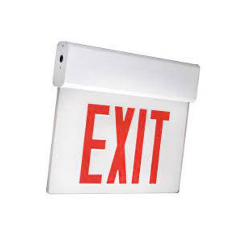 Exit Sign Panel Profusion LED ELXTEU2RWWEM White Panel Double Face Red Letters Edgelit ...