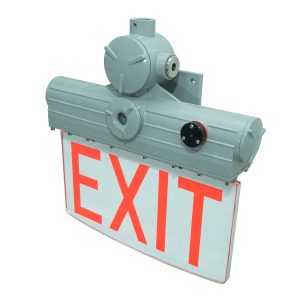 ESL Vision ESL-HZEX-3W-1RD Hazardous Location Exit Sign, 3 Watts, 390 LM, Red, green & yellow Color Exit Sign
