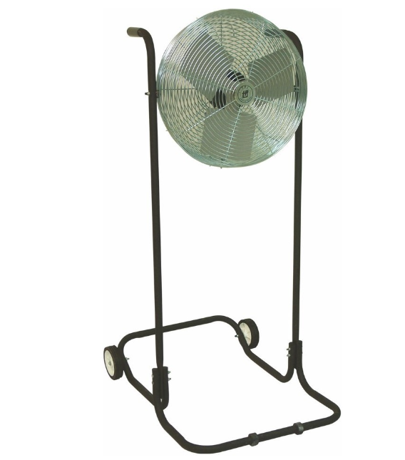 TPI U12-TE Industrial Wall/Ceiling Mount Fan – 12", 3-Speed, 120V, 1650 CFM, Gray, Powder-Coated Steel 5 thumbnail image