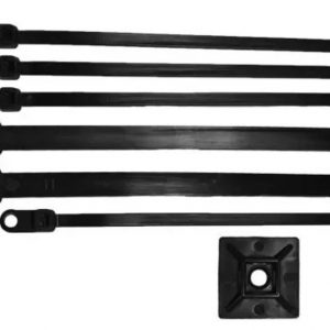 King Innovation 76108 8-IN Black UV Weather Resistant Cable Zip Ties,Pack of 100