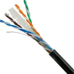 Vertical Cable 069-560/CMXF Cat6 Direct Burial, Gel Flooded Core 1000ft Black