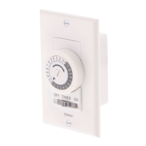 NSI Industries 701B 24 Hour Wall Switch Timer Single Gang 20A 125V White 30 Minute Tabs